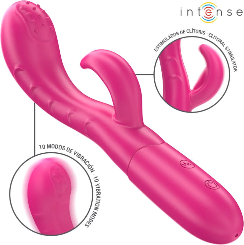 INTENSE - AMARA VIBRATOR WITH STIMULATING TONGUE 10 VIBRATIONS - ( Κωδικός Προϊόντος : D-242071 )