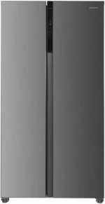 Heinner HSBS-H442NFXE++ Ψυγείο Ντουλάπα Total NoFrost Inox Υ177xΠ90xΒ59εκ., E