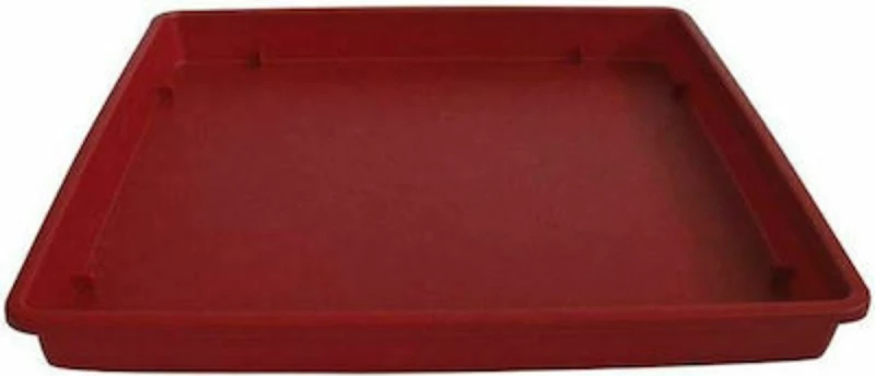 Πιάτο Γλάστρας Τετράγωνο Linea Μπορντώ 591 (17x17 cm)