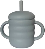 LOO UP Ποτηράκι Σιλικόνης 2IN1 Blue Wave 160ml