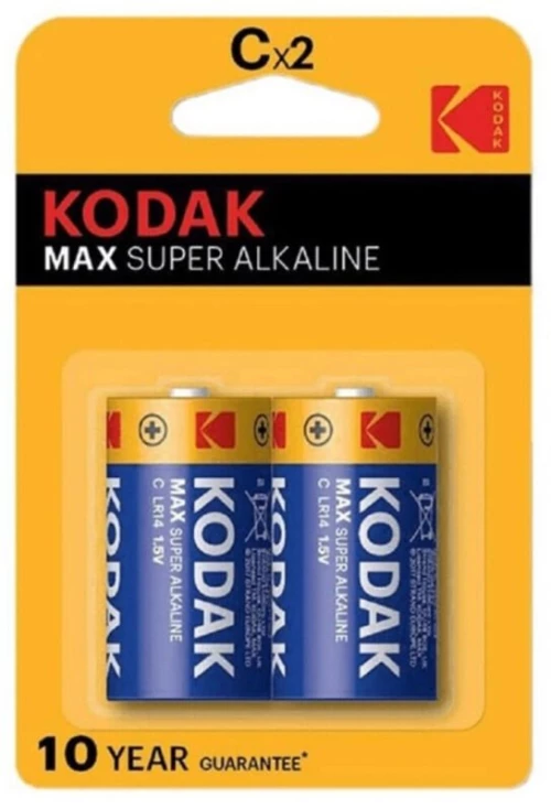 Kodak Max Super Αλκαλικές Μπαταρίες C 1.5V 2τμχ - ( Κωδικός Προϊόντος : D-231873 )