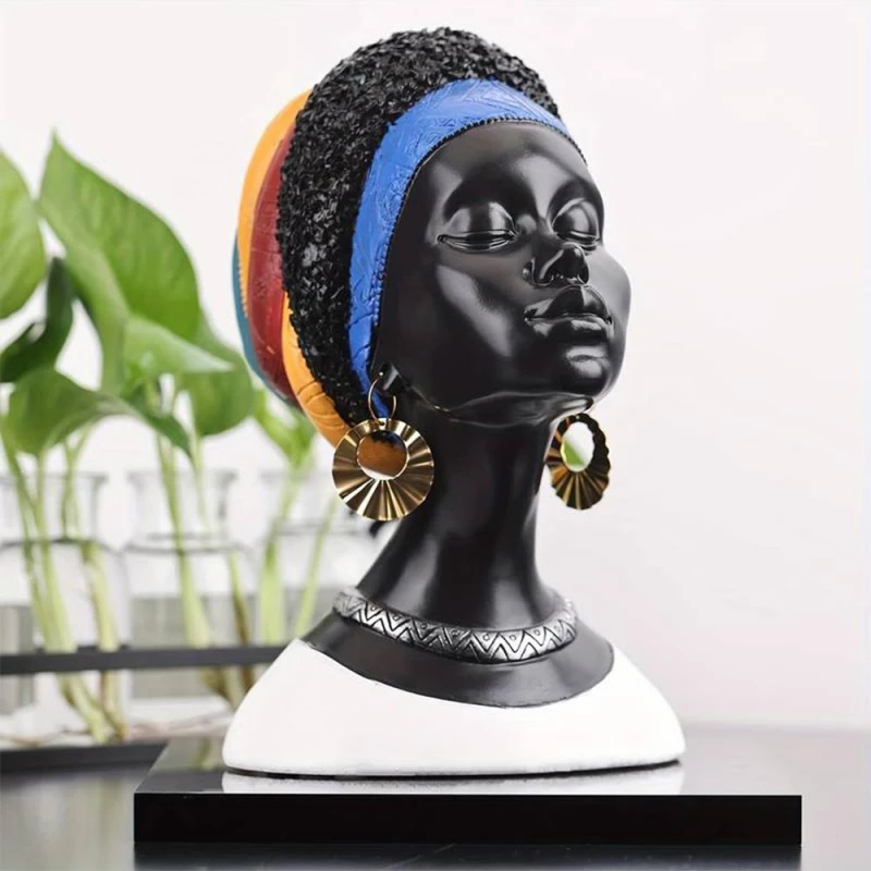 Διακοσμητικό African Lady, Υ23,5x16,5x20εκ.