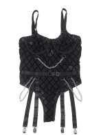 SUBBLIME - 9542277 BODY WITH CHAINS + GARTER BELT - ( Κωδικός Προϊόντος : D-242206 )