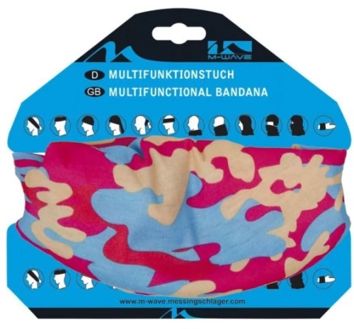 M-Wave 715189 Μπαντάνα Pink/Blue Camouflage