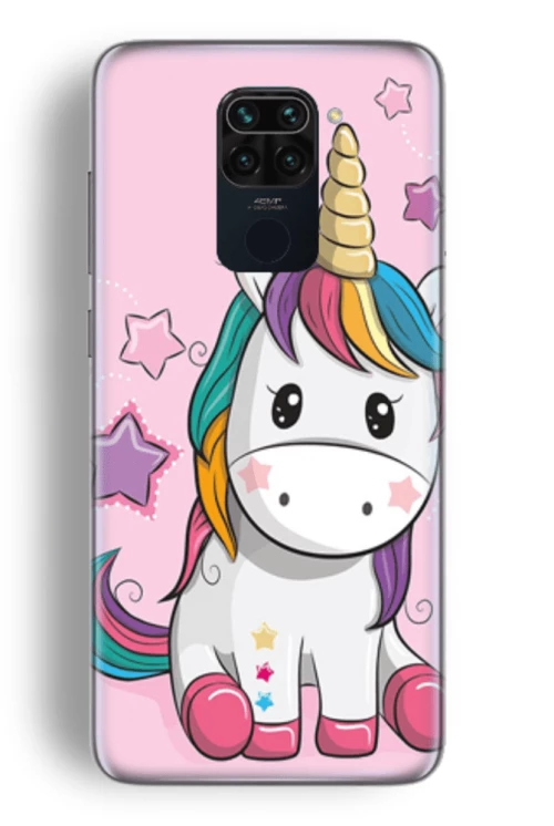 Baby Unicorn Silicone case Θήκη για Xiaomi Redmi Note 9 pink