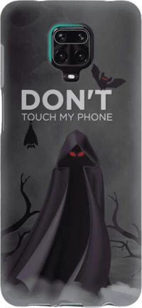 Don't Touch My Phone Silicone case Θήκη για Xiaomi Redmi Note 9S / 9 Pro / 9 Pro Max grey