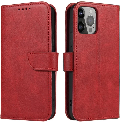 Magnet Case θήκη για Samsung Galaxy A54 5G cover with flip wallet stand red*