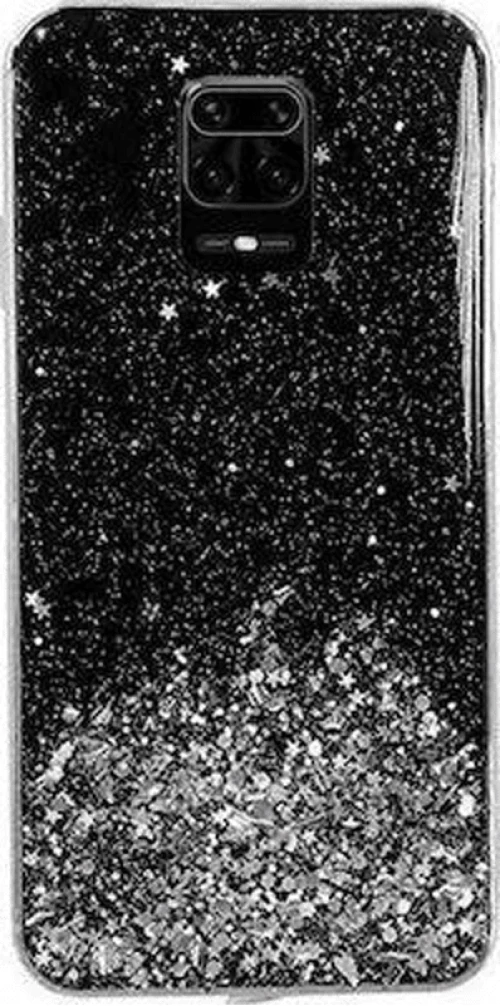 Θήκη Star Glitter Shining Cover Θήκη για Xiaomi Redmi Note 9 black*