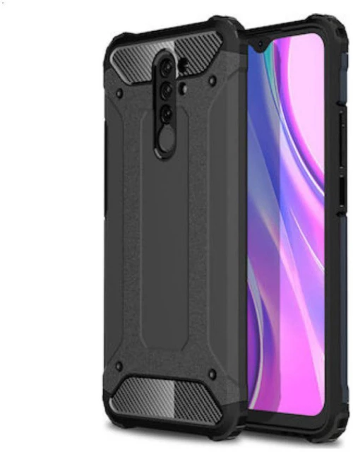 Θήκη Hybrid Armor Tough Rugged Cover for Xiaomi Redmi 9 black