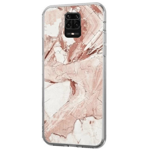 Wozinsky Marble TPU case cover Θήκη για Xiaomi Redmi Note 9 Pro / Redmi Note 9S pink