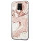 Wozinsky Marble TPU case cover Θήκη για Xiaomi Redmi Note 9 Pro / Redmi Note 9S pink