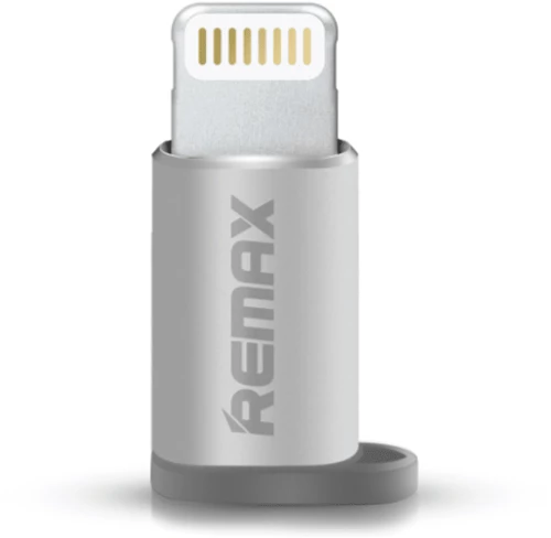 REMAX ADAPTOR MICRO USB FEMALE / LIGHTNING MALE RA-USB2 silver