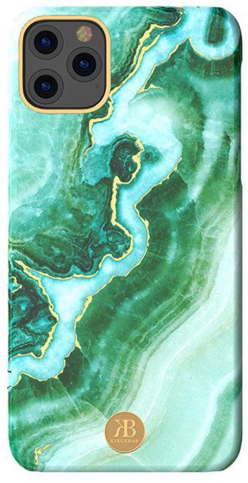 Kingxbar Marble Series case decorated printed marble iPhone 11 green*