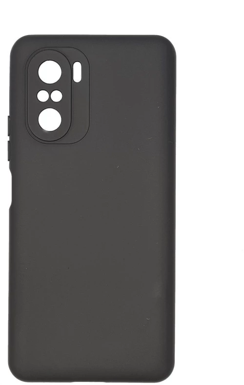 Silicone back cover Case Soft Flexible Rubber Cover Θήκη για Xiaomi Poco F3 black*