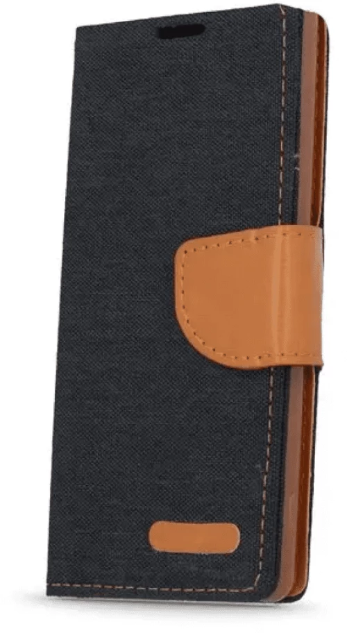 Canvas Book case for Huawei Honor 10 black