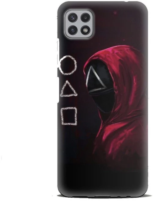 Squid Game Silicone case Θήκη για Samsung Galaxy A22 5G black-red
