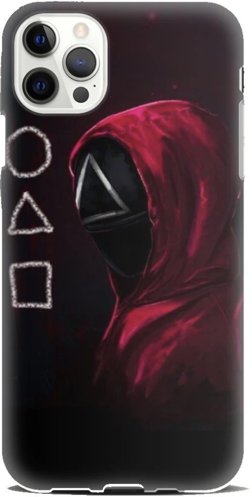 Squid Game Silicone case Θήκη για Iphone 12 black-red