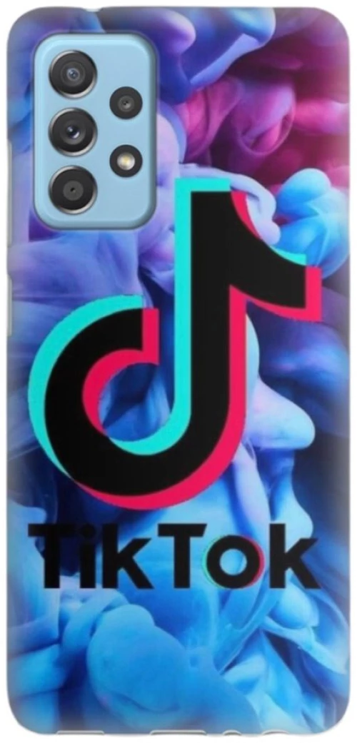 Tik Tok Silicone case Θήκη για Samsung Galaxy A52s / A52 5G / A52 4G blue