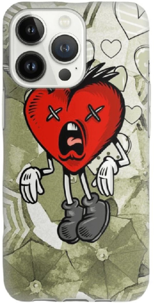 Heart Silicone case Θήκη για Iphone 13 Pro Max red