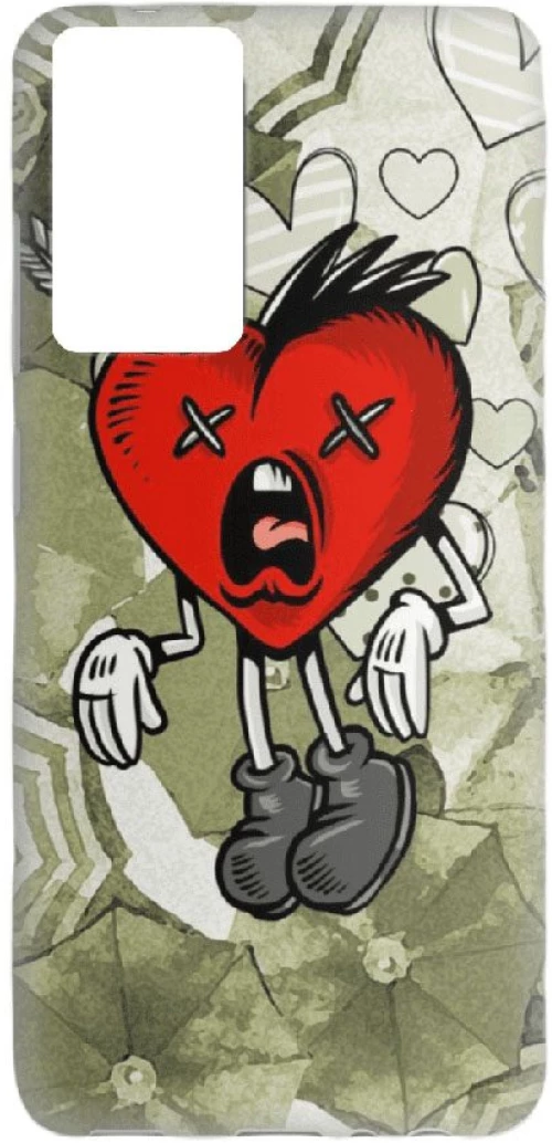 Heart Silicone case Θήκη για Poco M3 / Redmi 9T red