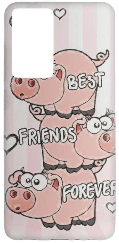 Friends Silicone case Θήκη για Xiaomi Redmi 10 pink