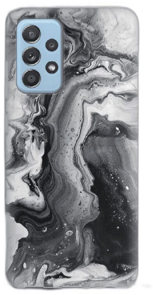 Marble Silicone case Θήκη για Samsung Galaxy A32 5G black-white 2