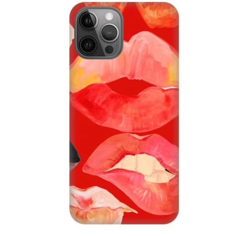 Lips Silicone case Θήκη για Iphone 13 Pro red