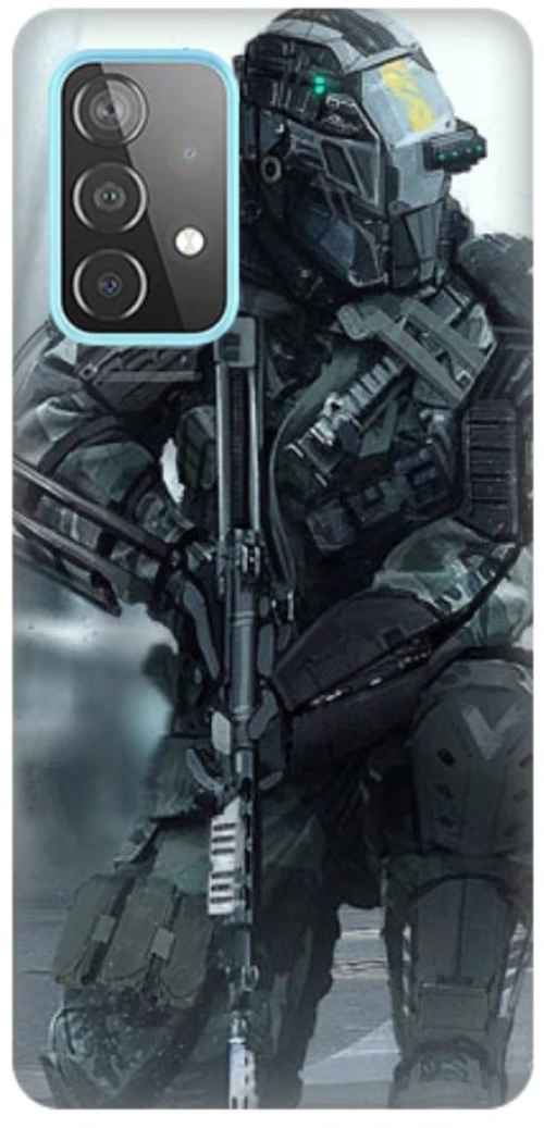 Call Of Duty Silicone case Θήκη για Samsung Galaxy A32 5G army green