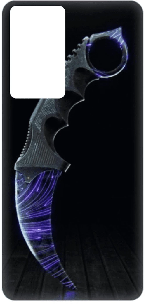 Knife Silicone case Θήκη για Xiaomi Redmi 9T / Poco M3 black