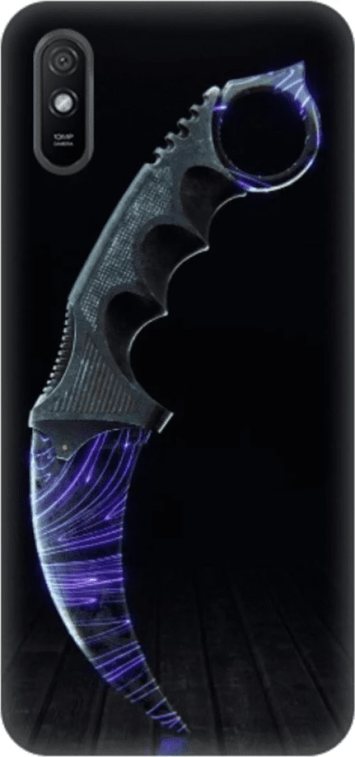 Knife Silicone case for Xiaomi Redmi 9A black