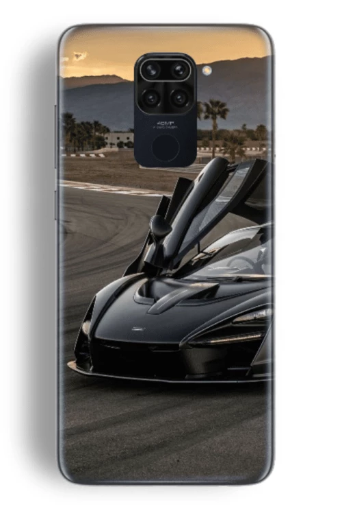 Supercar Silicone case Θήκη για Xiaomi Redmi Note 9 black