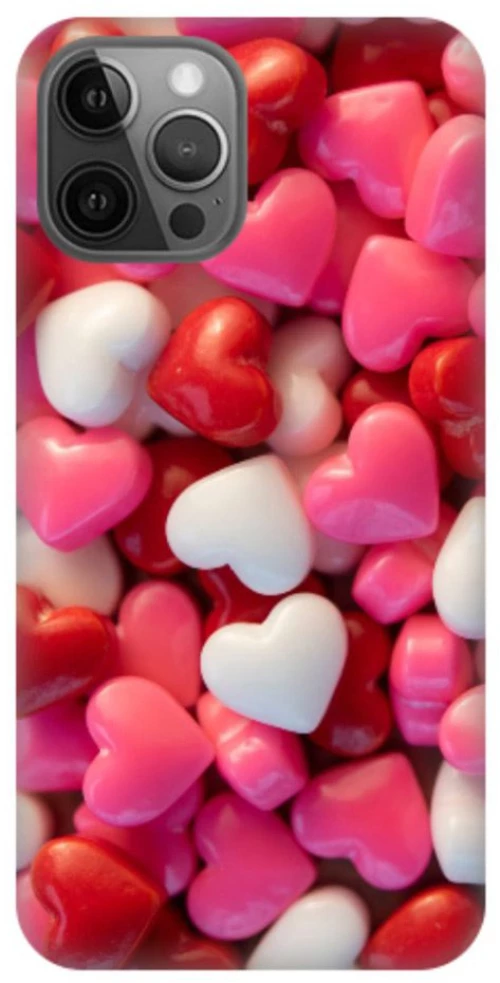 Chocolate Hearts Silicone case Θήκη για Iphone 11 Pro pink