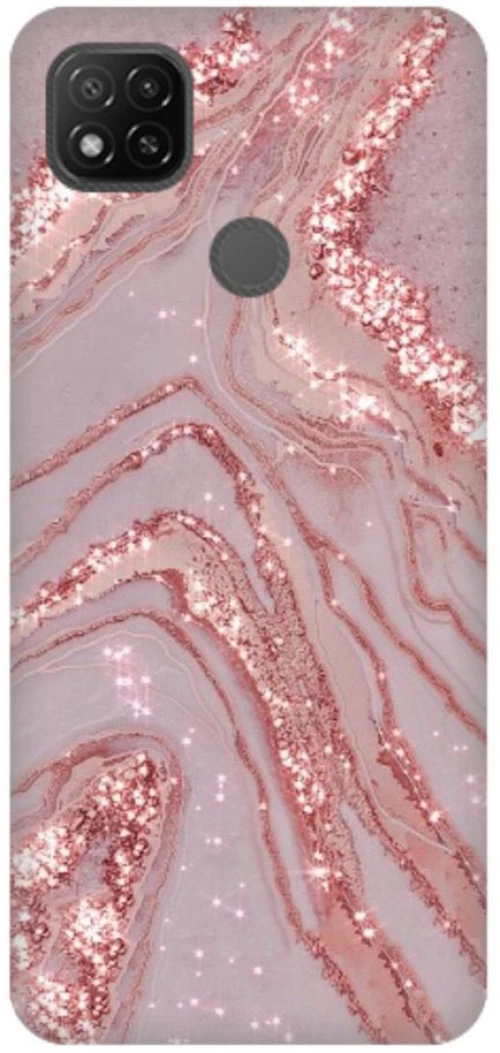 Marble Silicone case for Xiaomi Redmi 9C pink