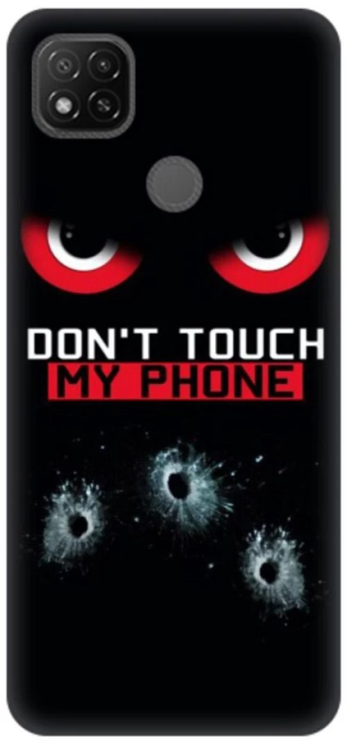 Don't Touch My Phone Silicone case for Xiaomi Redmi 9C black