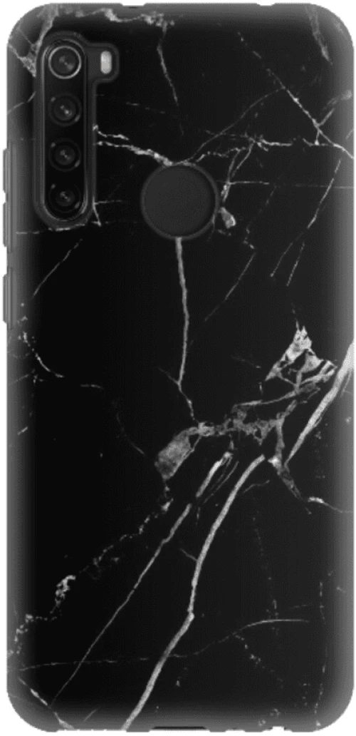 Marble Silicone case Θήκη για Xiaomi Redmi Note 8 black