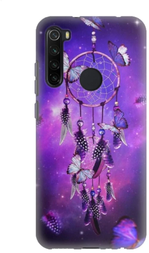 Dream Catcher Silicone case Θήκη για Xiaomi Redmi Note 8 purple