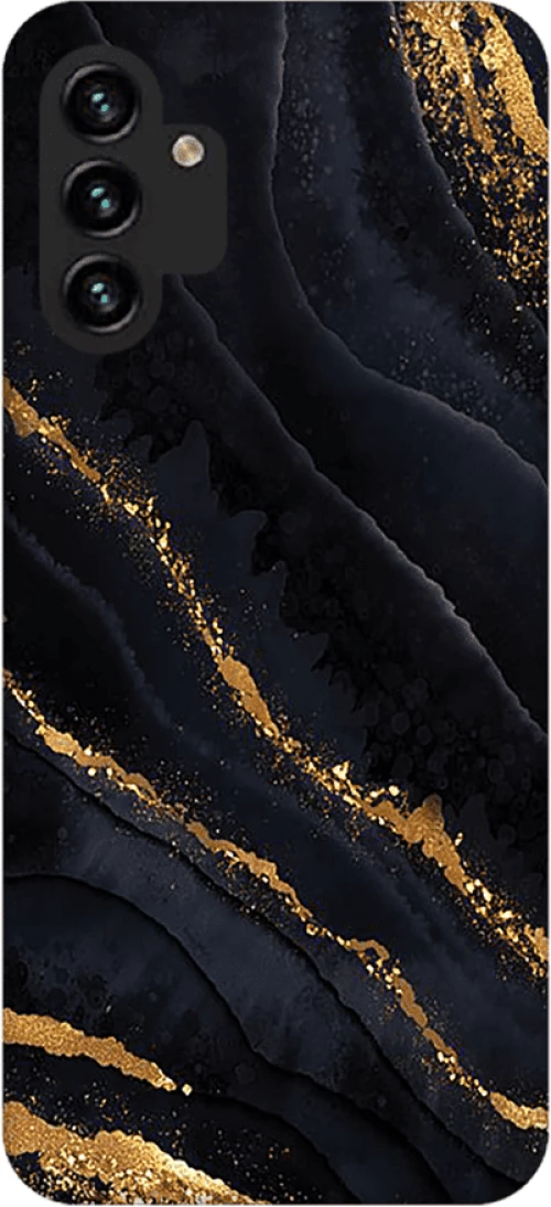 Marble Silicone Case Black-Gold Θήκη για Samsung Galaxy A13 5G / A04S