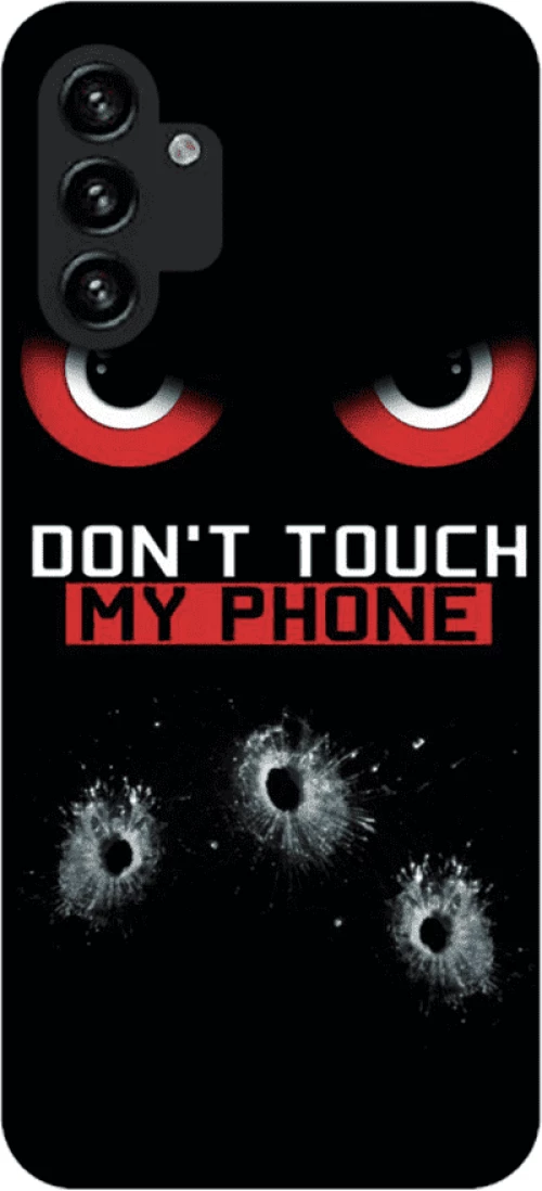 Don't Touch My Phone Silicone case Θήκη για Samsung Galaxy A13 5G / A04S black