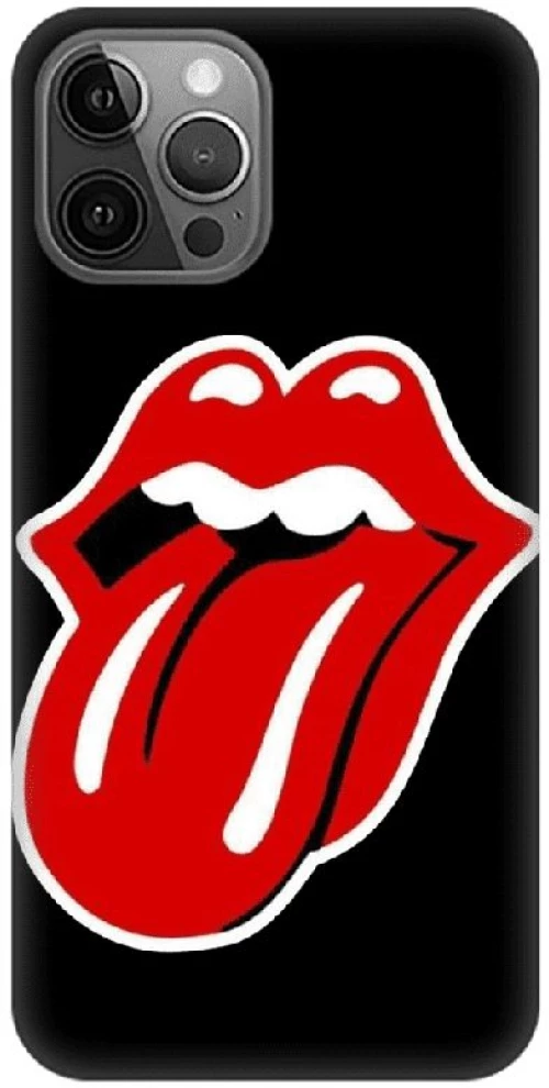 Rolling Stones Silicone case Θήκη για iPhone 13 Pro Max black-red