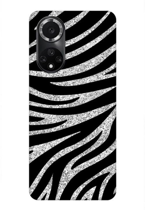Glossy Animal Print Custom Silicone case for Honor 50 / Nova 9 zebra
