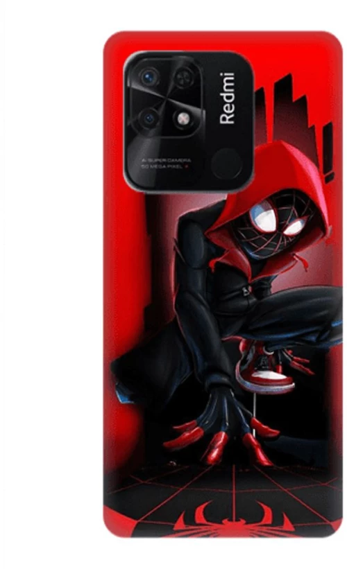 Miles Morales Spiderman Silicone case Θήκη για Xiaomi Redmi 10c red