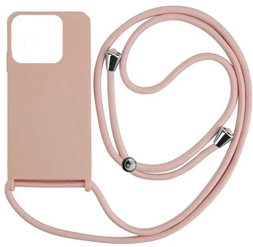 Cord Silicone back cover θηκη με κορδόνι για Xiaomi Redmi 10C nude*