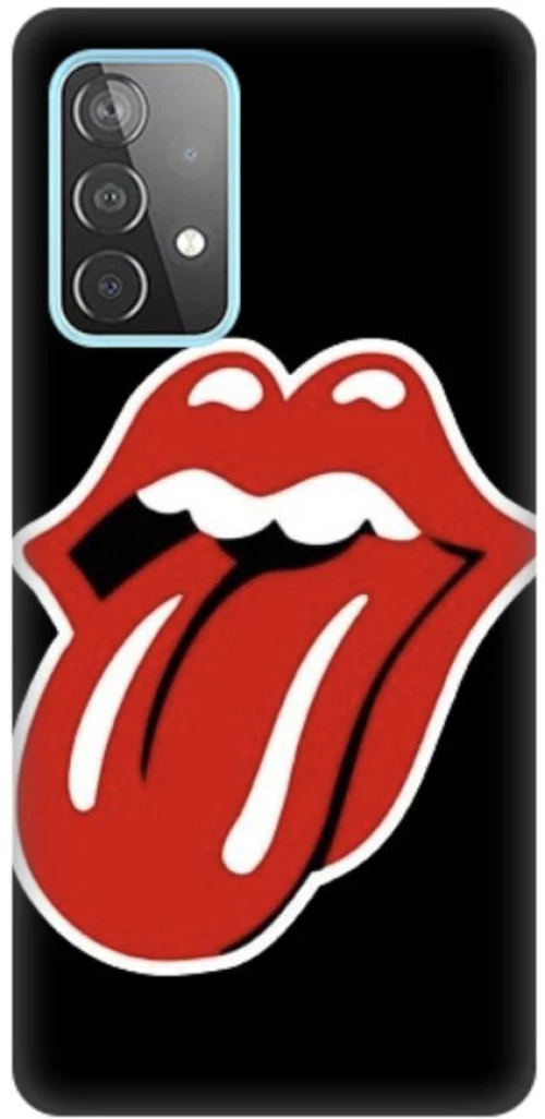 Rolling Stones Silicone case Θήκη για Samsung Galaxy A73 5G black-red