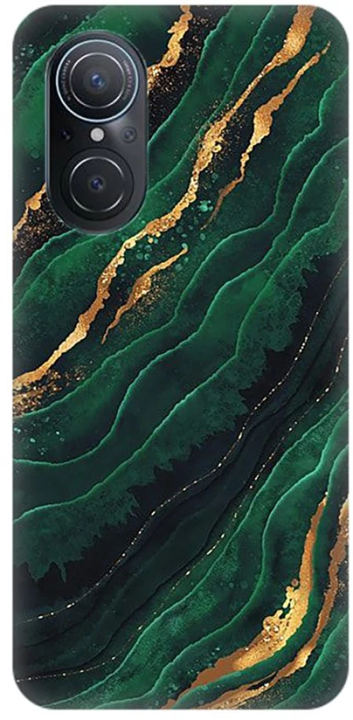 Marble Silicone case Θήκη για Huawei Nova 9 SE green