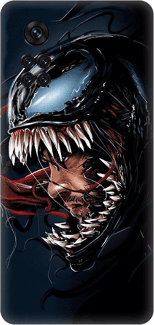 Glossy Venom Custom Silicone case Θήκη για Xiaomi Poco m4 Pro 4G dark blue