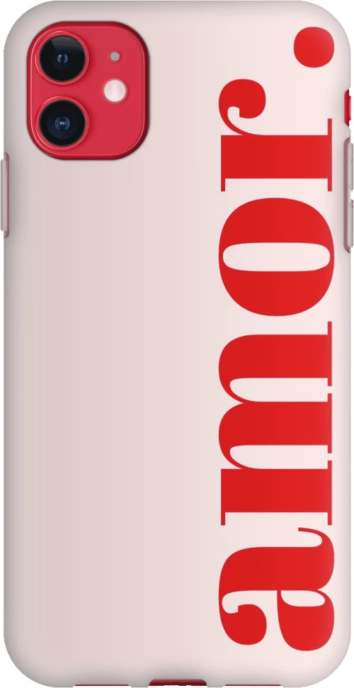 Amor Silicone case Θήκη για iPhone 11 white