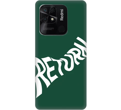 return eco Silicone case Θήκη για Xiaomi Redmi 10C green