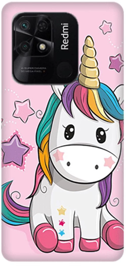 Baby Unicorn Silicone case Θήκη για Xiaomi Poco C40 pink