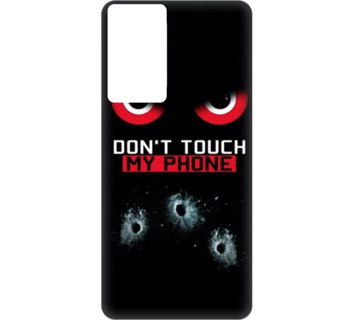 Don't Touch My phone Silicone case Θήκη για Xiaomi Poco M5s black