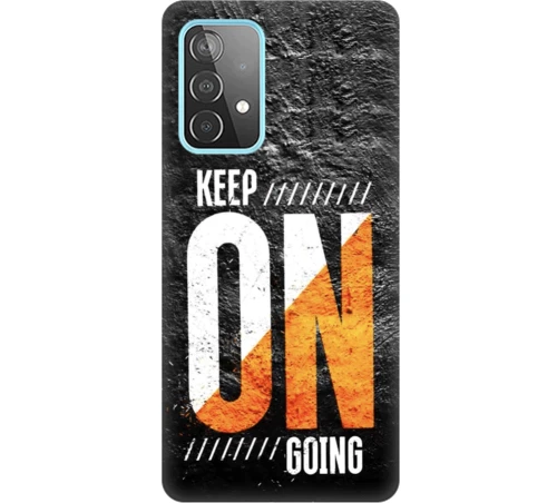 keep on going Silicone case Θήκη για Samsung Galaxy A32 4G black